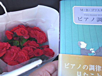 赤い花と「ピアノ調律師」
